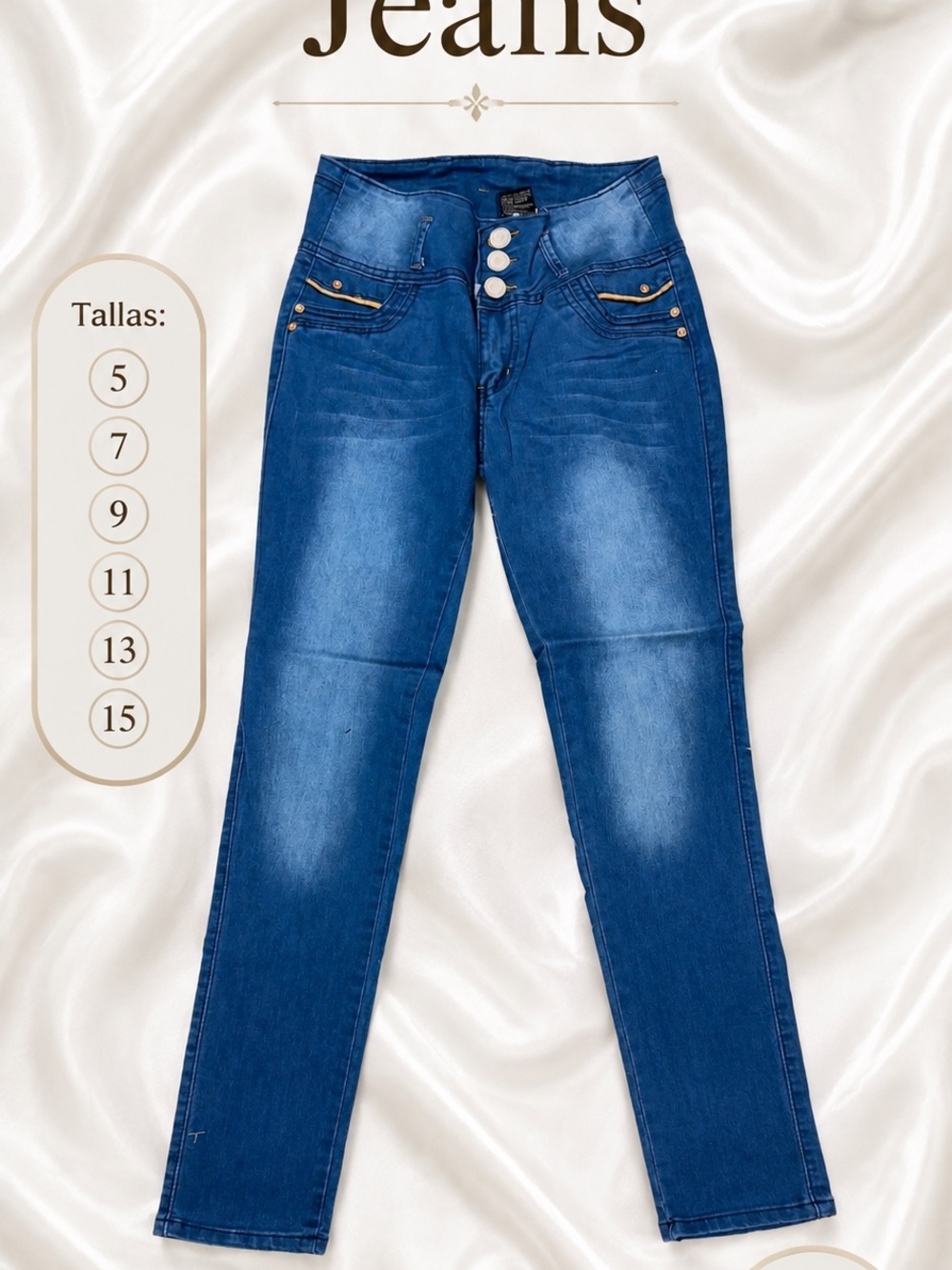 Classic High-Waist Blue Women’s Jeans